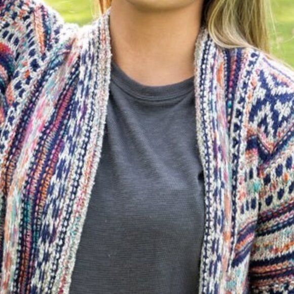 ❤️NWT BOUTIQUE MANTA ROTA KNOT CARDIGAN SWEATER - Picture 3 of 4